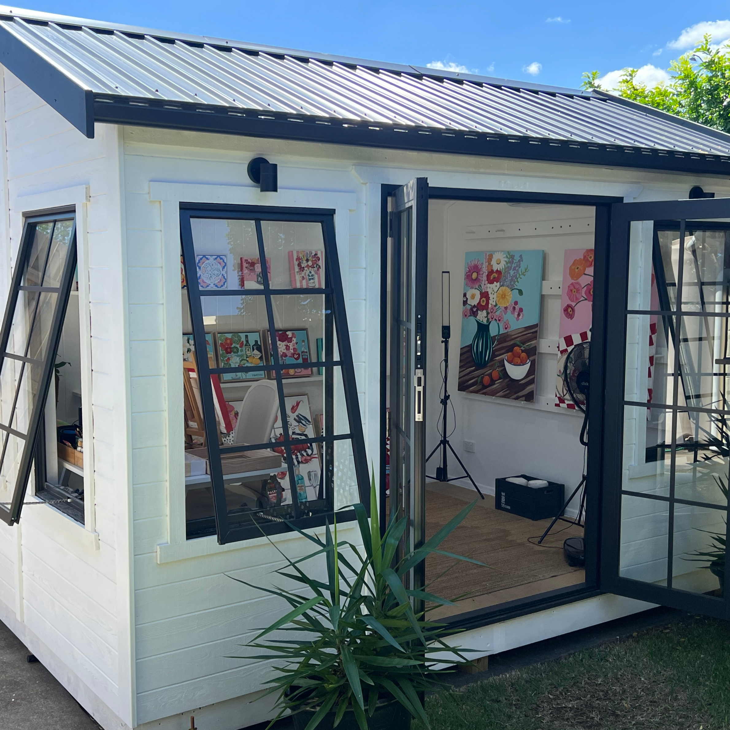 A Backyard Art Studio Designed Around Light, Space & Creativity